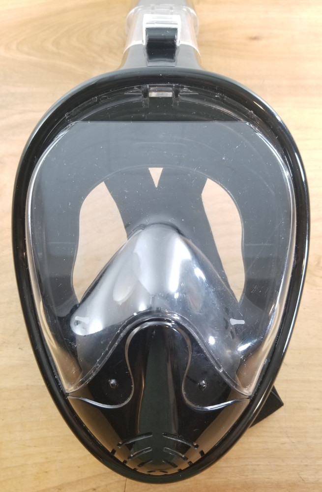 Greatever Full Face Snorkel Mask Foldable Black