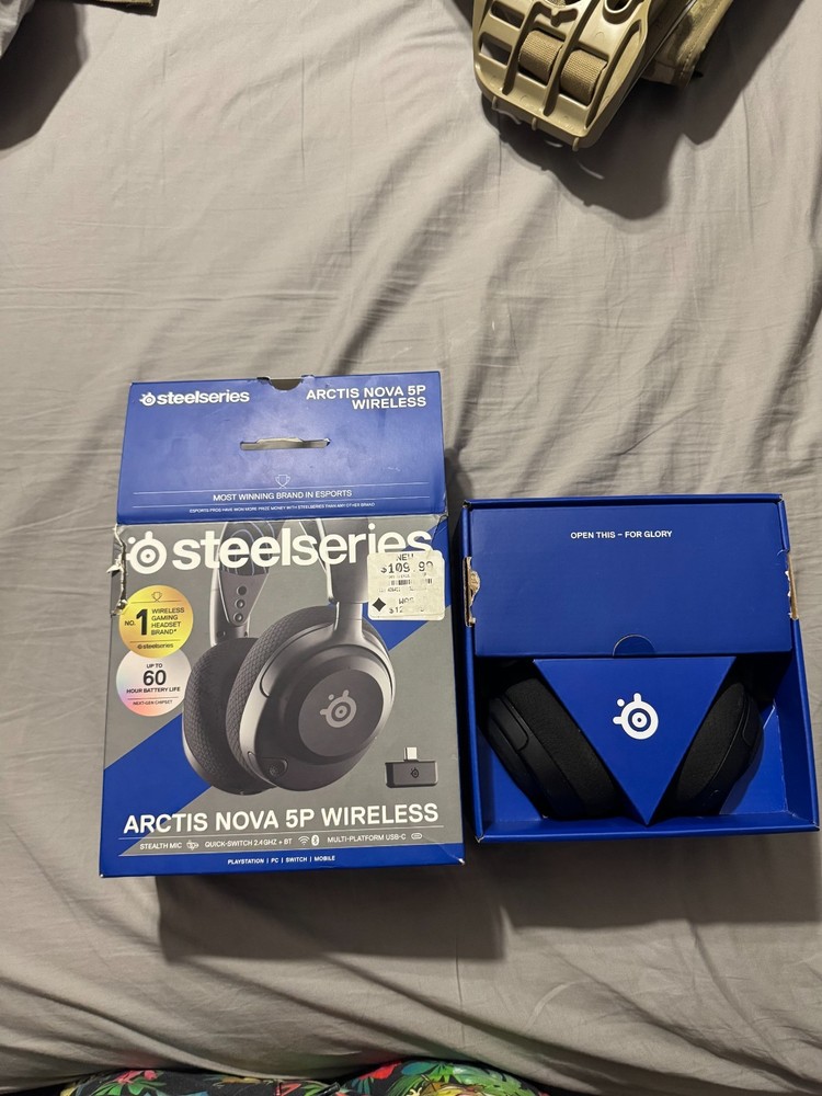 SteelSeries Arctis Nova 5P Wireless Bluetooth Over-Ear Headset Black