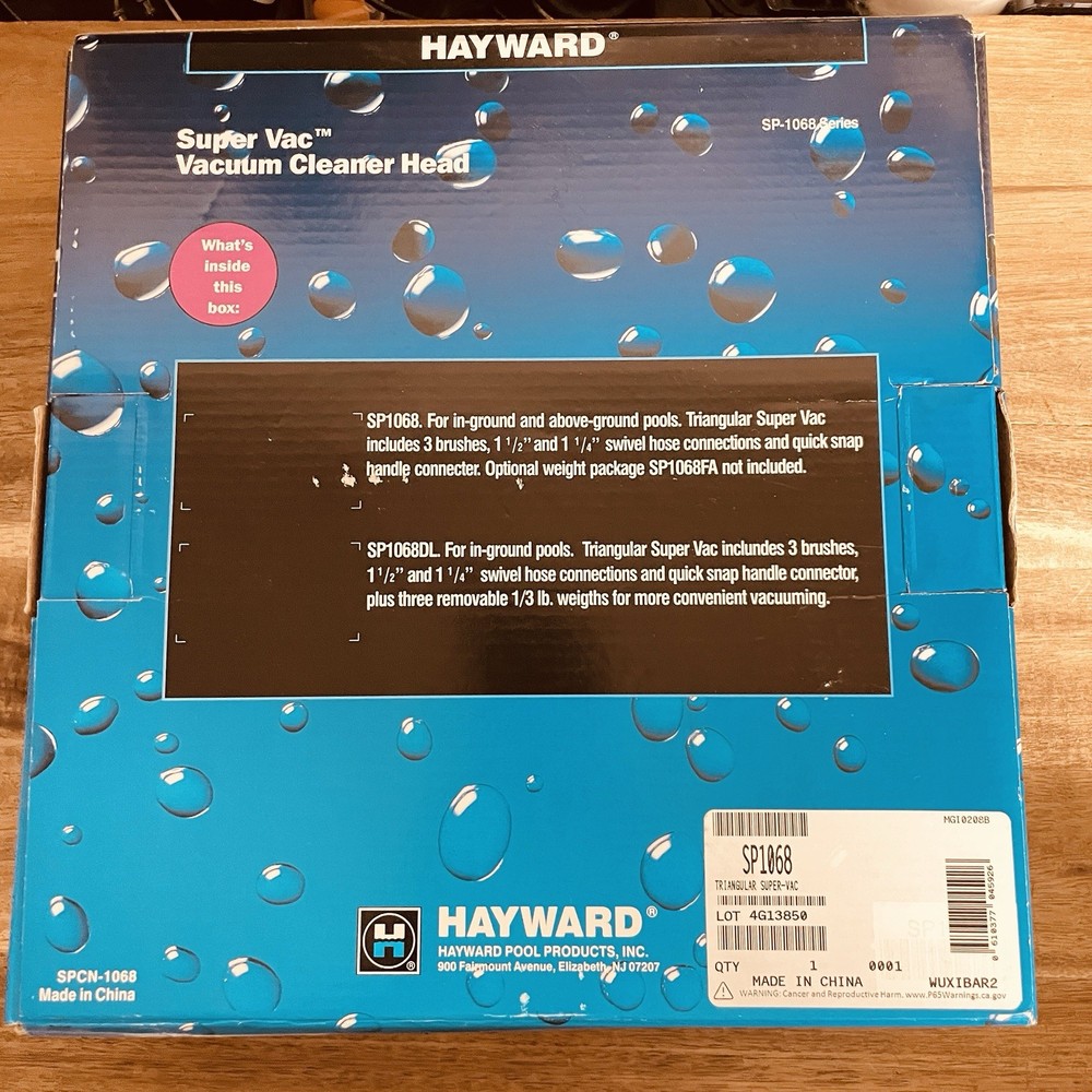 Hayward SP1068 Super Vac Deluxe Triangular Pool Vacuum Cleaner Head