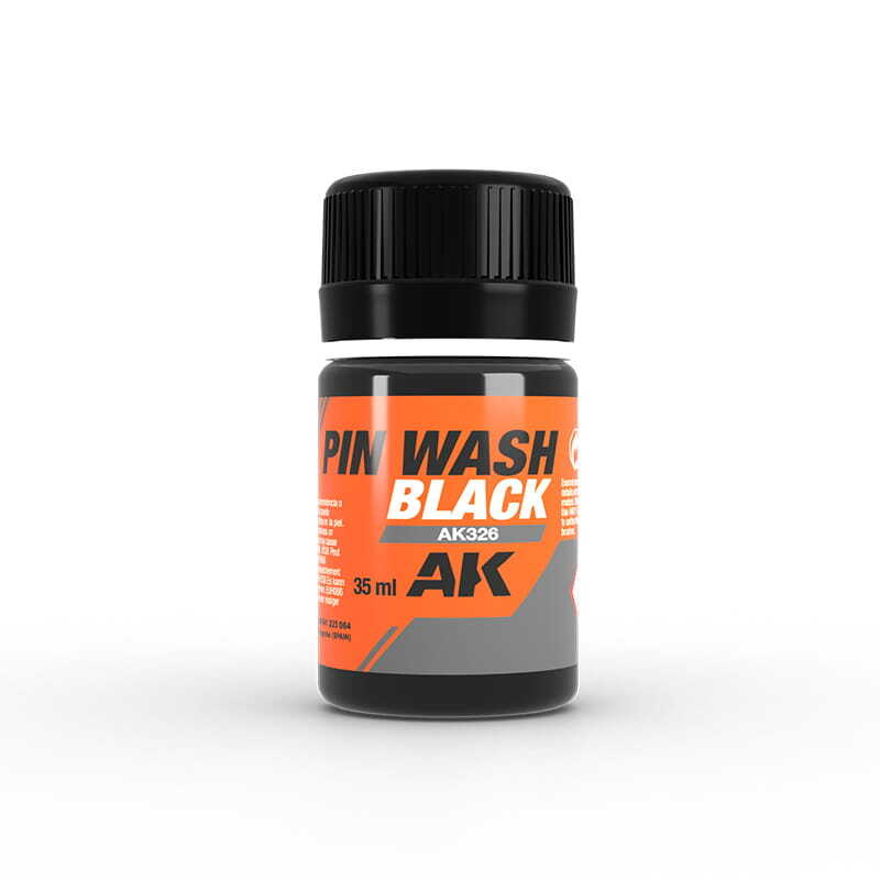 AK INTERACTIVE 326 Enamel Effect - Pin Wash Black 35ml