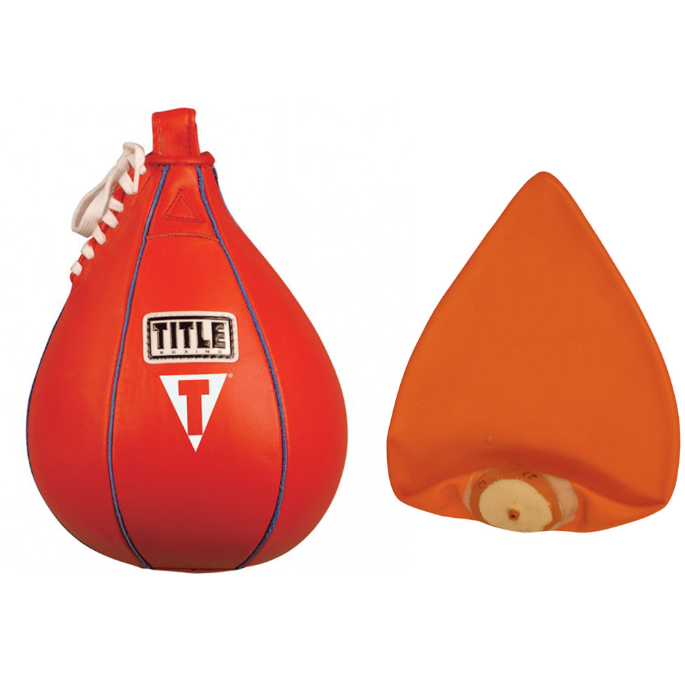 Title Boxing Leather Speed Bag and Bladder - Small