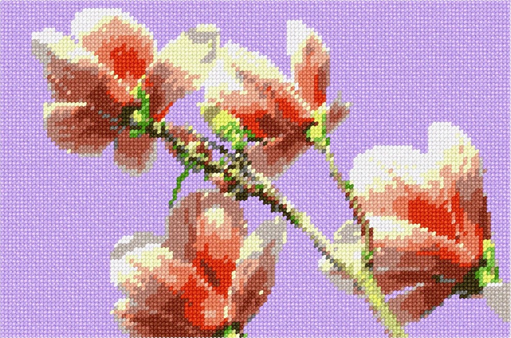 Magnolia Needlepoint Kit or Canvas