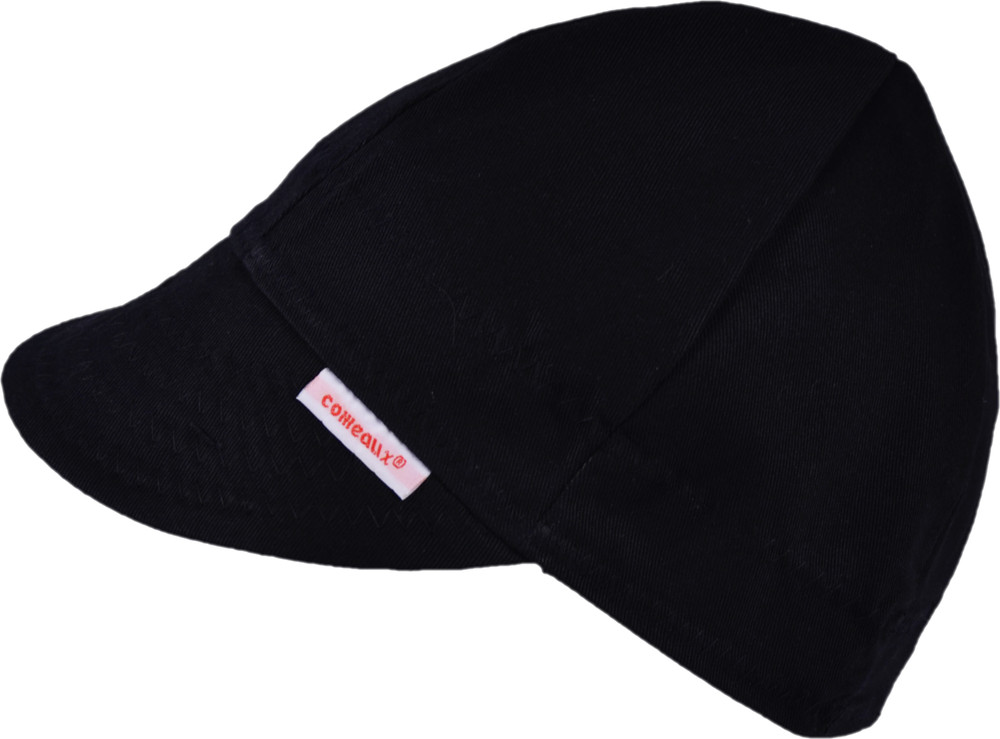 NWT Comeaux Caps Welders Welding hats solid black size 7 Reversible 2000