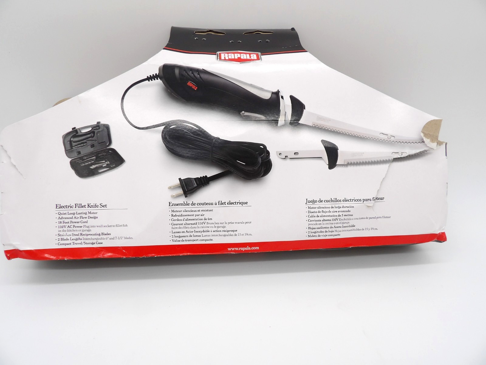 Rapala Electric Fillet Knife Set Fishing Accessory - Gray/Black - Used Once