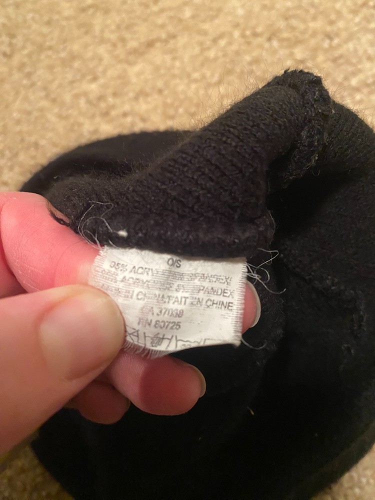 THOR Racing Black with white beanie hat