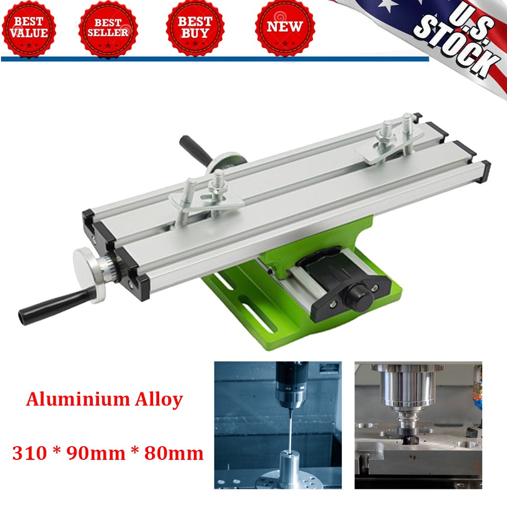 Cross Slide Drill Press Bench Axis Mill Machine Work Table Compound Vise Vice