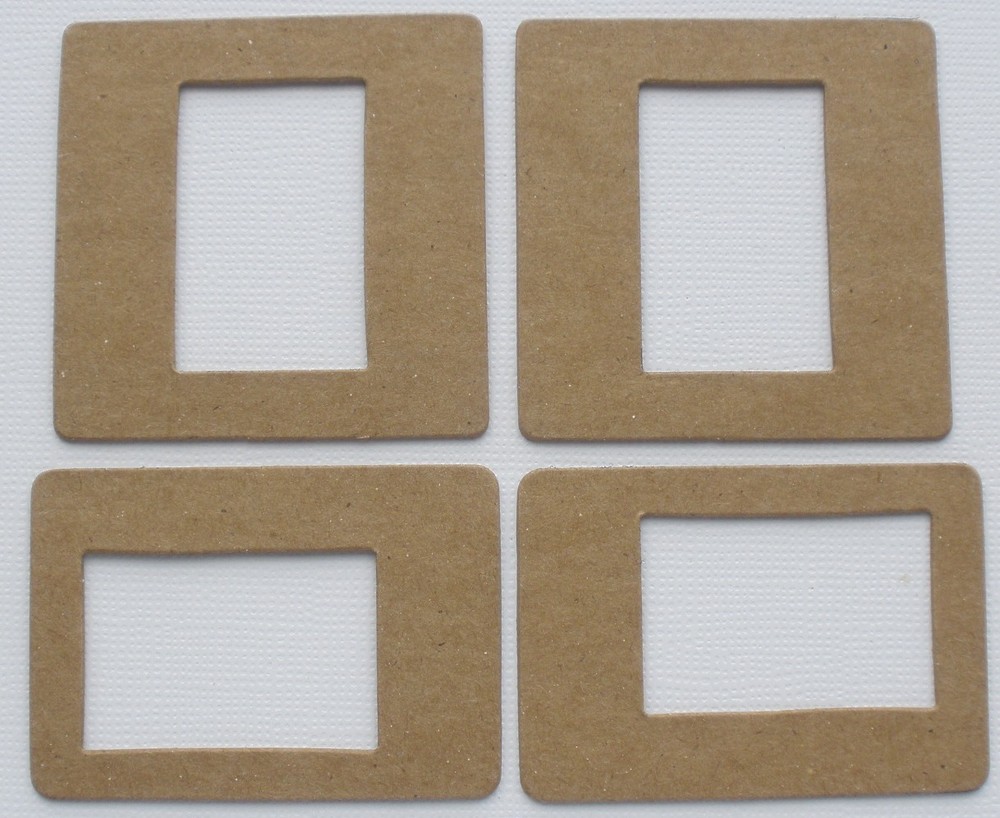 {8} *SLIDE MOUNTS* - Bare Mini Frames Chipboard Die Cuts