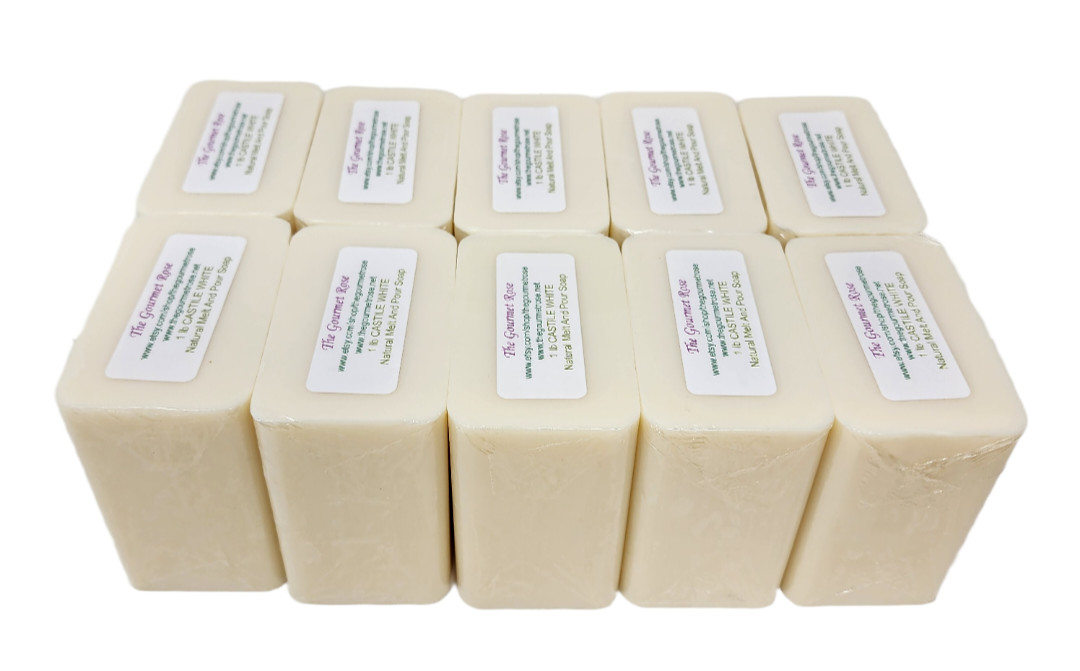 10 lb CASTILE MELT AND POUR SOAP Extra Virgin Olive Oil Natural BULK Wholesale