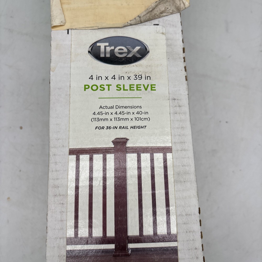 TREX TRANSCENDS 4 X 4 TREE HOUSE 39" COMPOSITE DECK POST SLEEVE