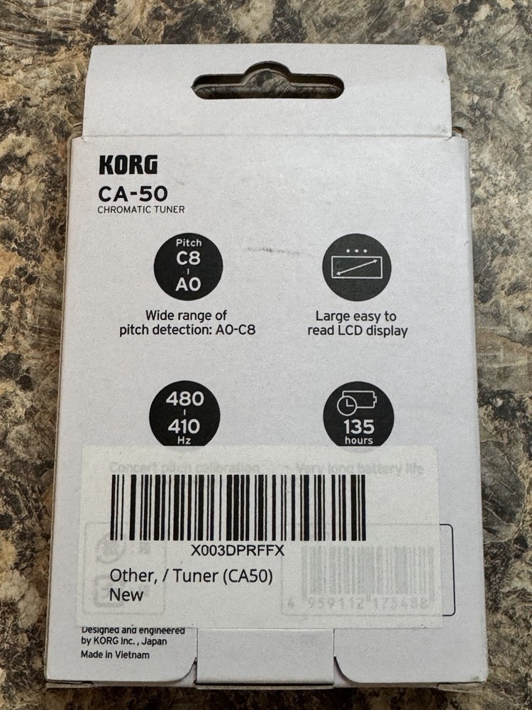 Korg CA50 Chromatic Tuner - Latest Model
