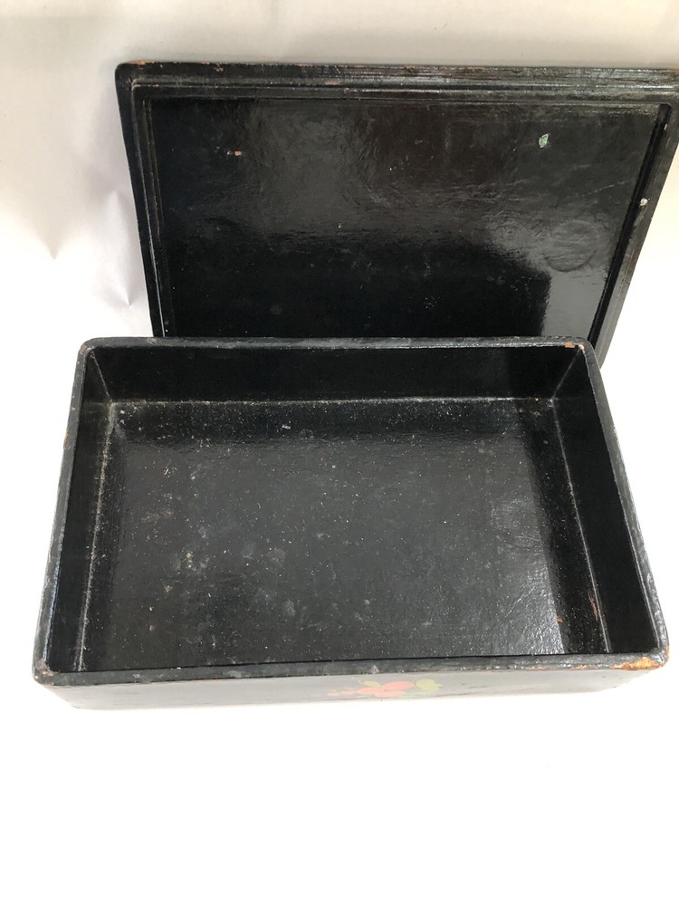 vintage Russian lacquer box funerary crematory box for pet