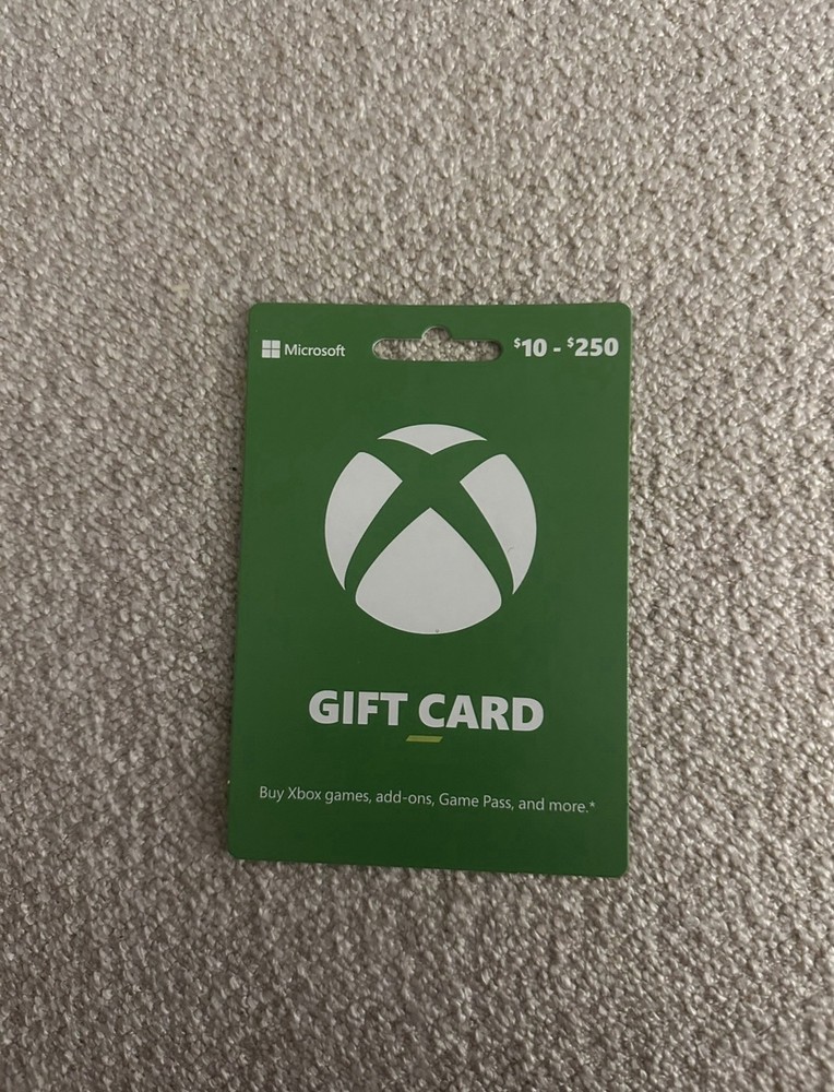 Xbox gift card $50 (unredeemed)