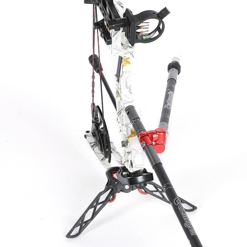 Adjustable Bow Rod Stabilizer V-Bar Mount with Quick Disconnect Sidebar - Fully