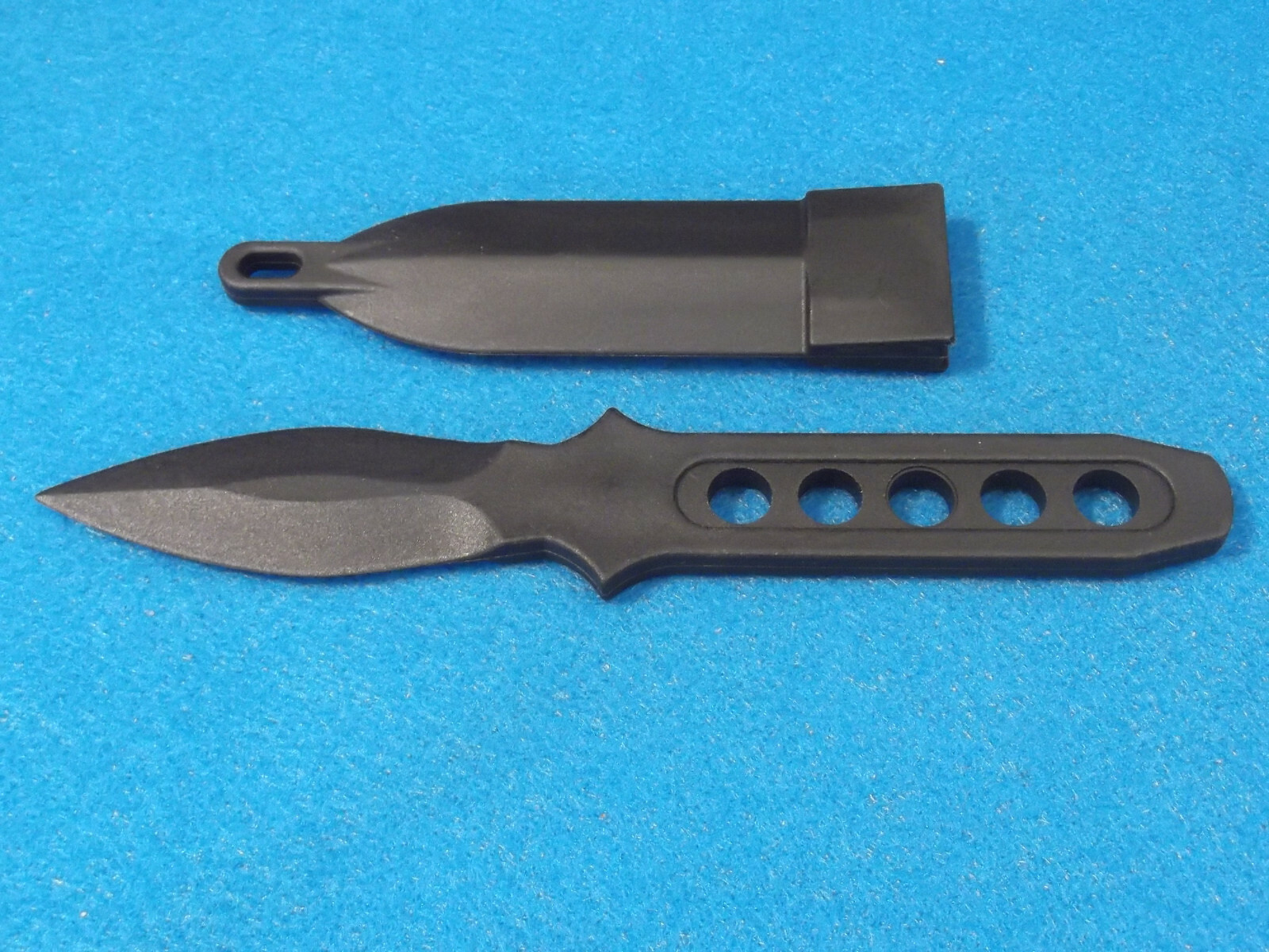 CIA Sticker Neck Knife M4257 non-metal polycarbonate double edge dagger 7" NEW!