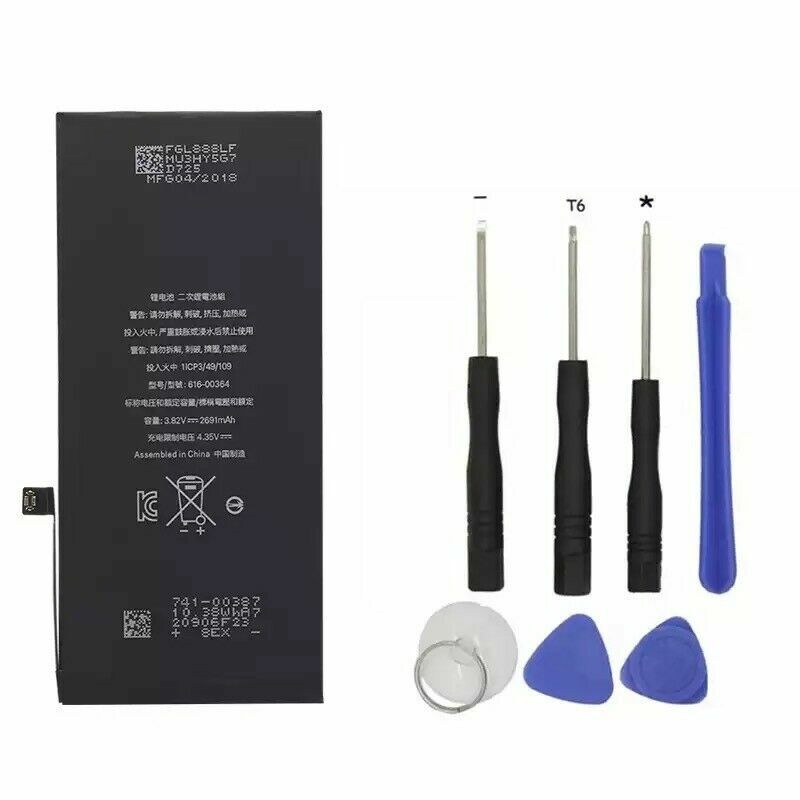 OEM 2691mAh Internal Battery Replacement Cell For iPhone 8 Plus 8P 5.5" + Tools