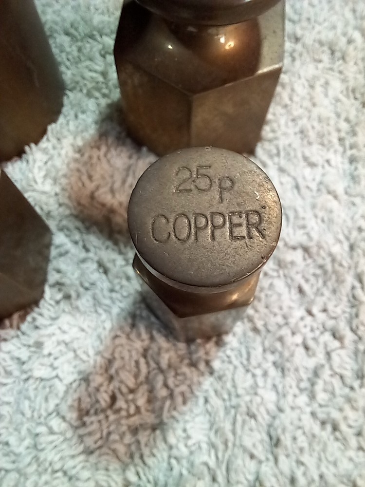 Vintage Brass Weights Post Office