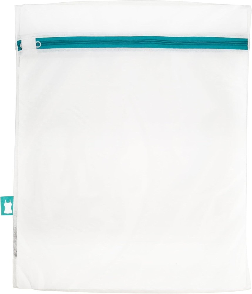 3Pcs Sanitized Mesh Wash Bag Treated White Zipper Rectangular