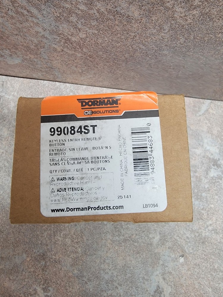 Dorman 99084ST Keyless Entry Remote 5 Button Compatible with Chrysler/Dodge