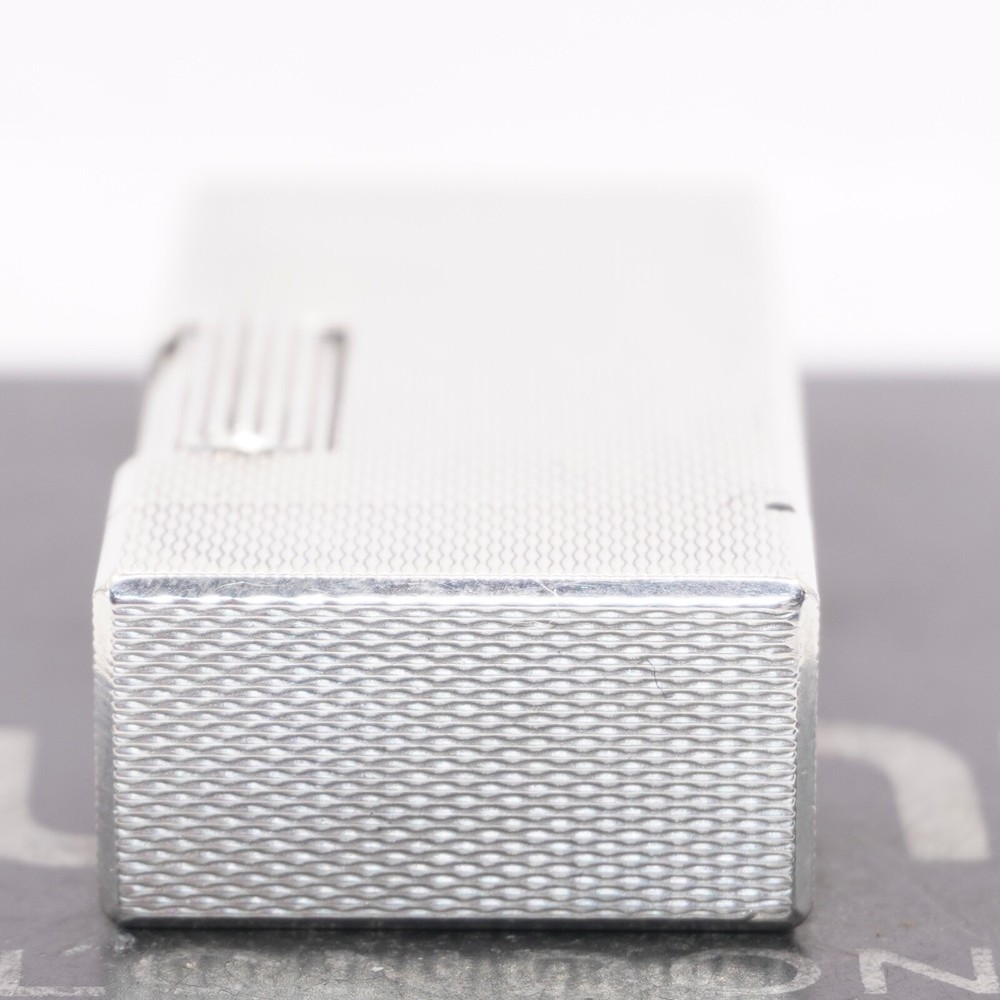 Dunhill Mini Lighter Silver Barry Pattern_Ultrasonically cleaned