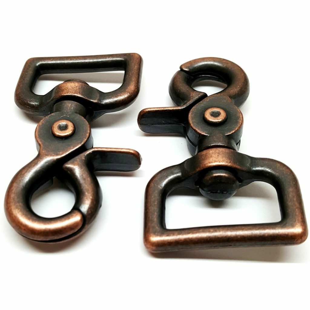2 Pk Heavy Duty 1" Scissor Swivel Trigger Snaps in Different Finishes