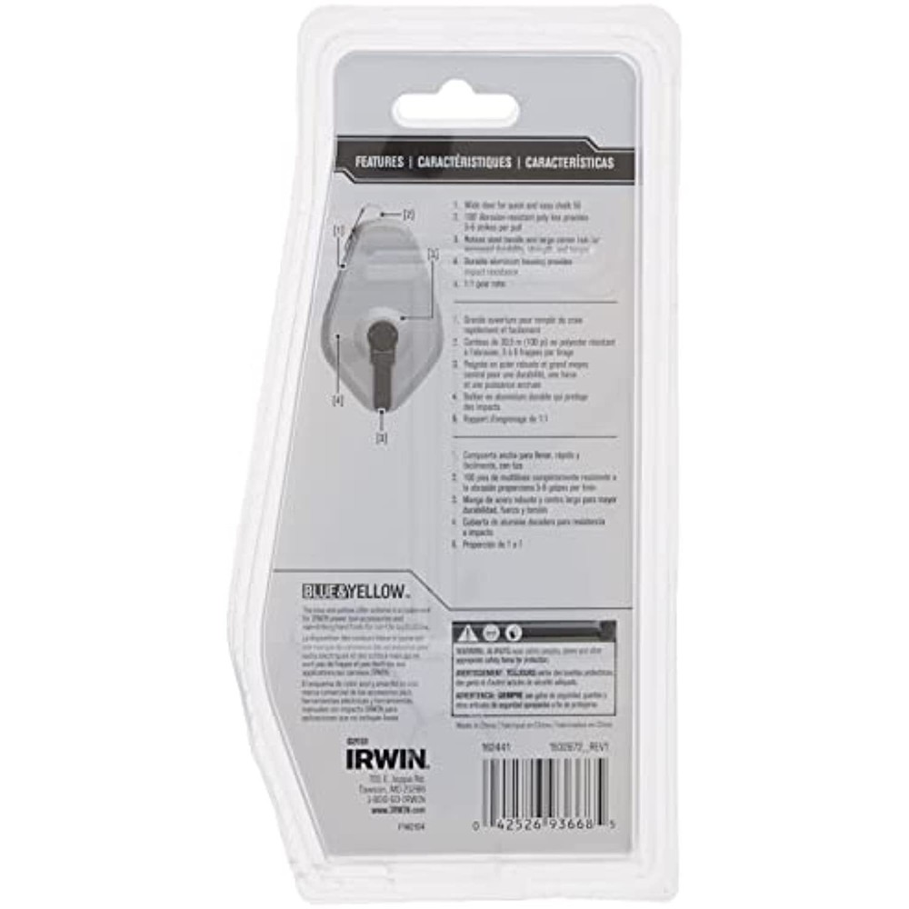 Irwin Tools Strait-Line 1932872 IRWIN Classic Chalk Reel, 100'