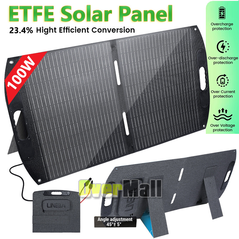 Portable Solar Panel 200W 100W 22V 23% Efficiency Foldable Solar Panel Kit