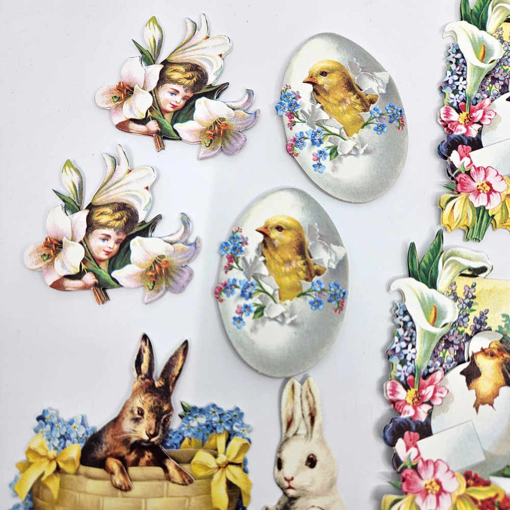 Anna Griffin 10 pc Easter Ephemera Stickers