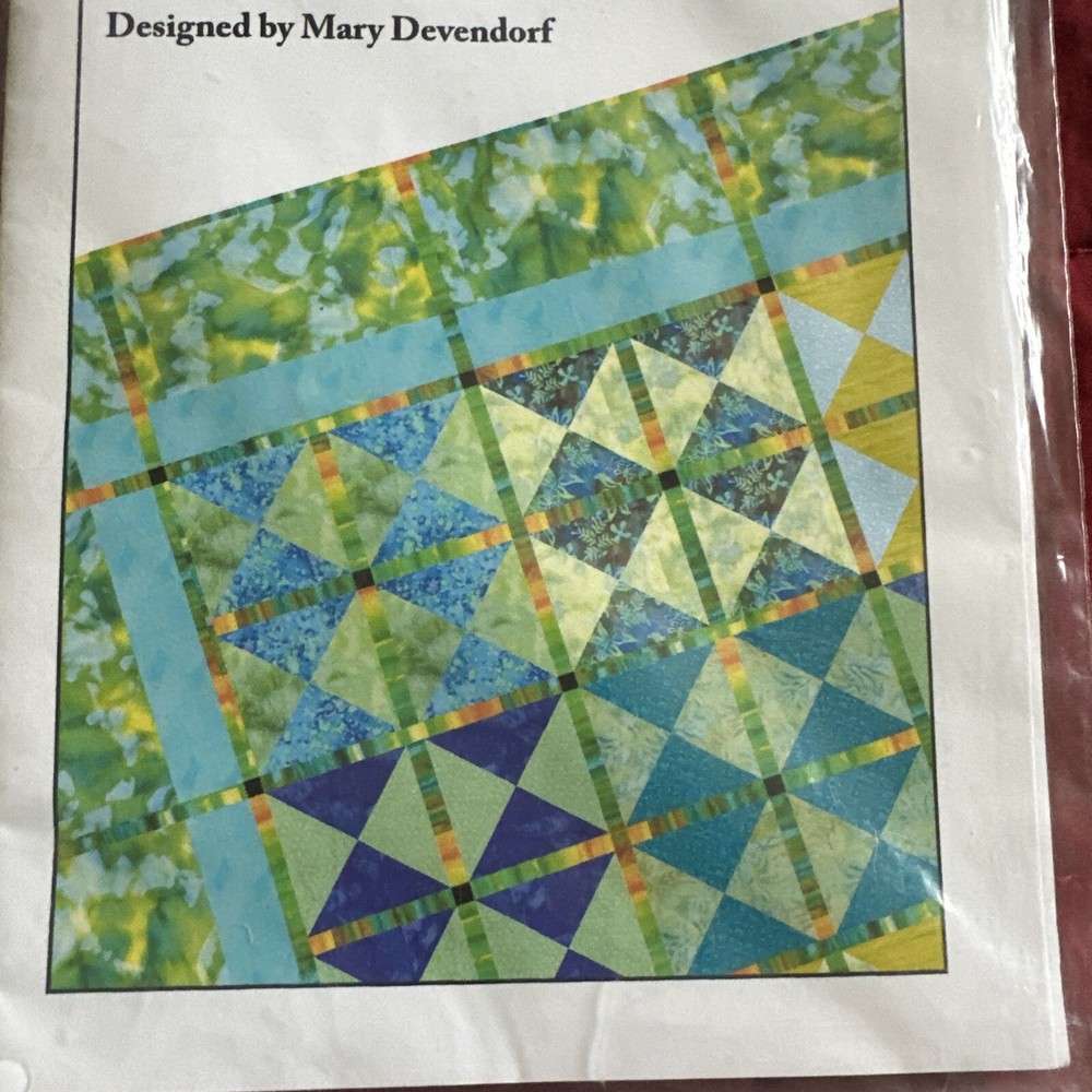 MARY DEVENDORF "ALMOST AN ARGYLE" FOLK QUILT SEWING PATTERN VARIOUS SIZES