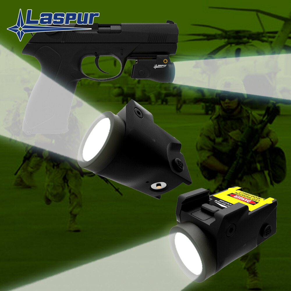 Laspur Sub Compact gun Light 500 High Lumen Rechargeable Battery