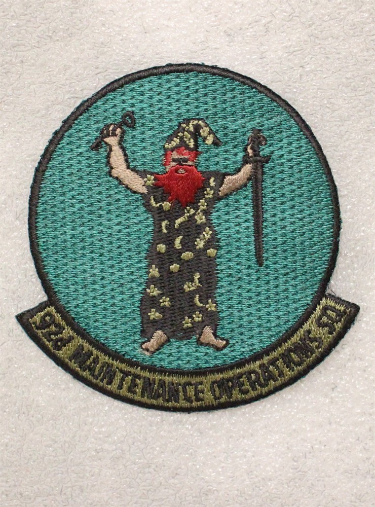 USAF Air Force Patch: 92nd Maintenance Operations Squadron - subdued