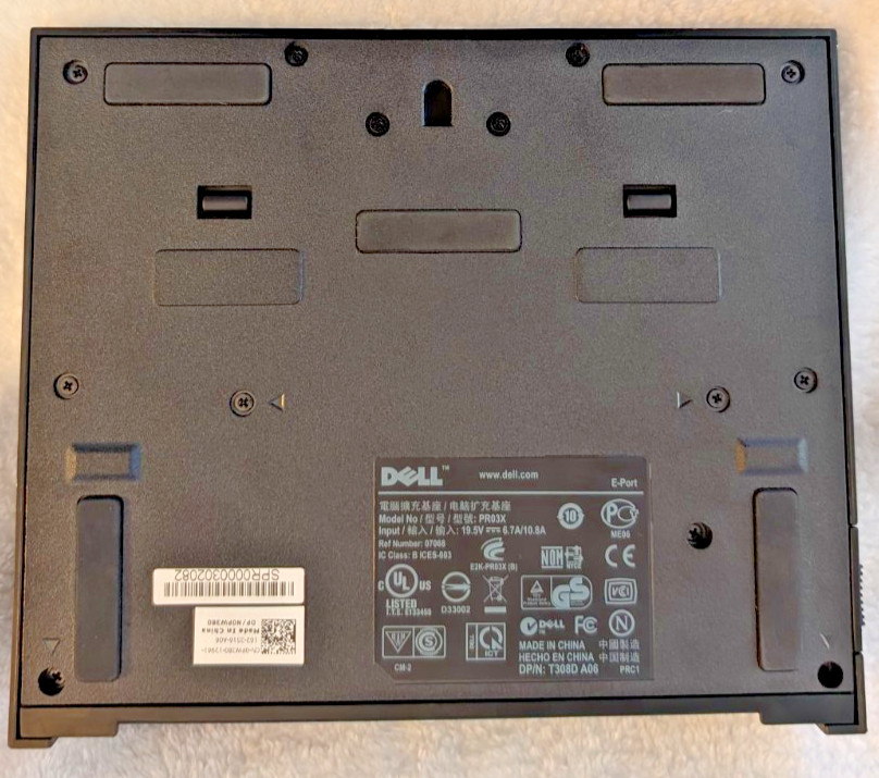 Pre-Owned Dell E-Port Replicator Model Pro3X Docking Station No Adapter