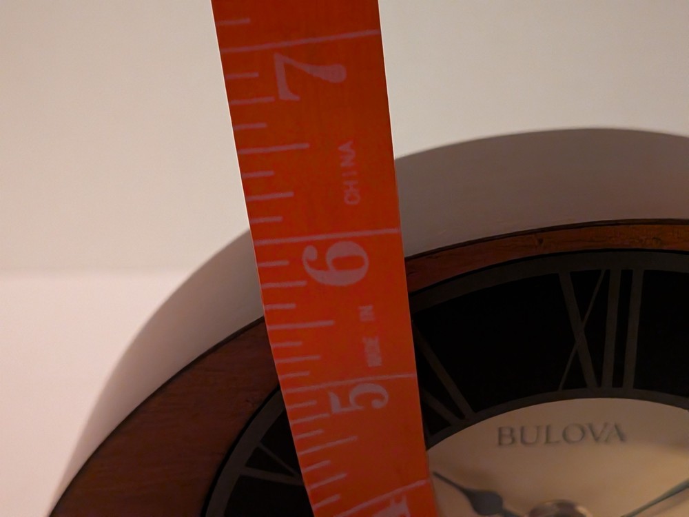 Bulova B7340 Tremont Clock Walnut Finish