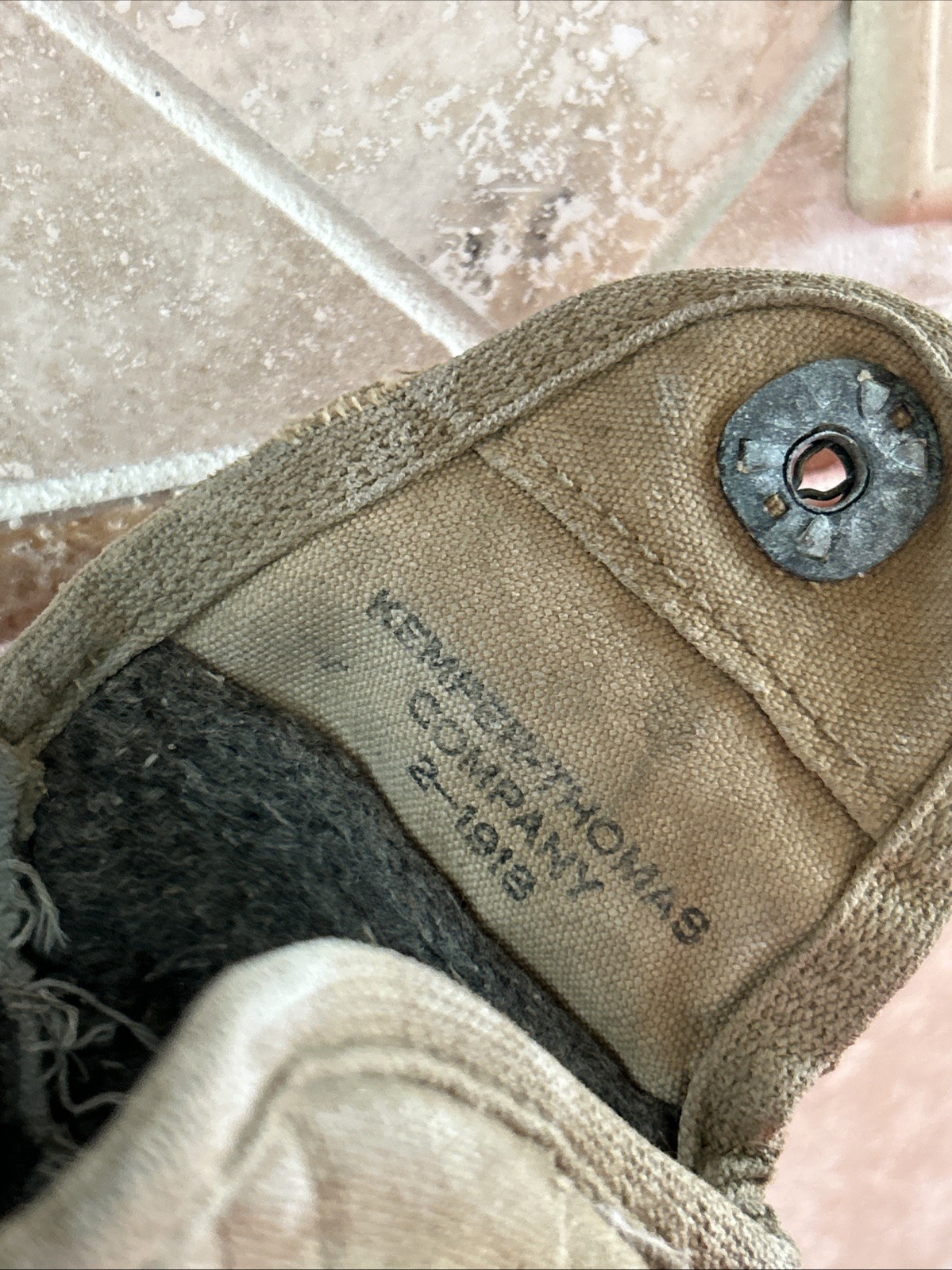 March 1918 WW1 Canteen Cup Cover Pouch US Army Original M1910 WWI