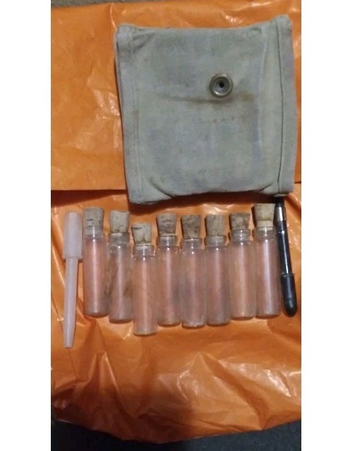 Vintage Khaki U. S. Army Medicine Kit