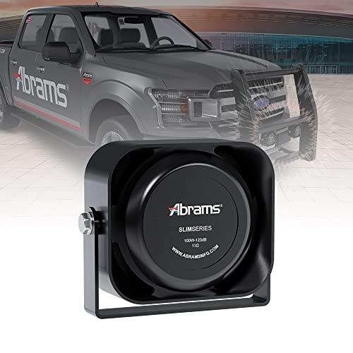 Abrams ABR-S100 Compact 100W Siren Speaker High Performance (Capable with Any