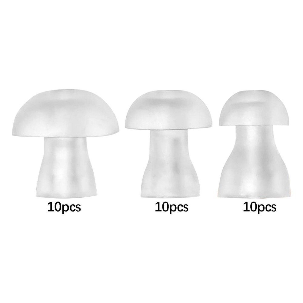 10x Ear Cap Eartips,Ear Bud Replacements,Accessories,Mushroom Head Sturdy