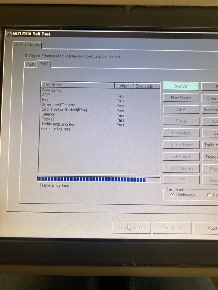 ANRITSU MD1230A DATA QUALITY ANALYZER