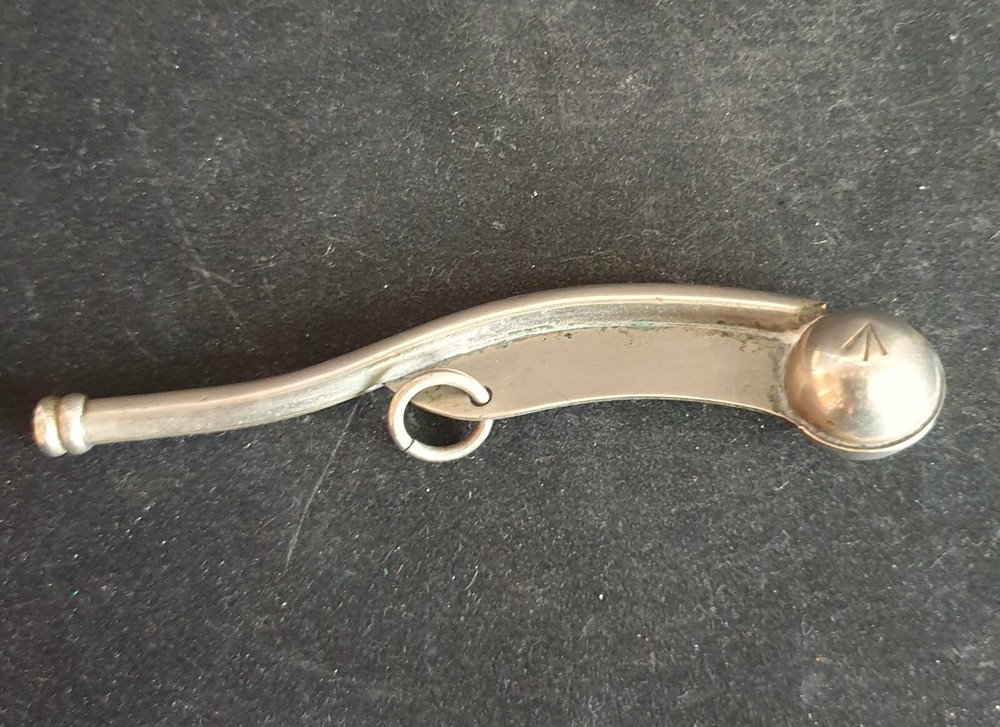WW2 British Royal Naval Boatswain's (Bosun's) Metallic Whistle circa 1939-45