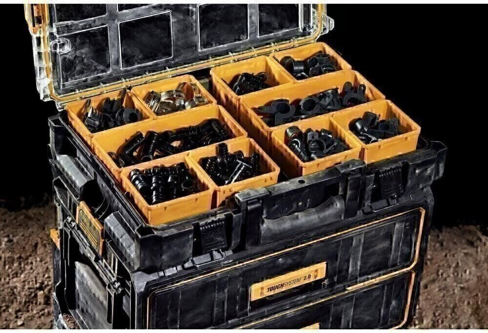 DEWALT ToughSystem Tool Organizer, 2.0 Full-Size, 10 Compartments (DWST08040)