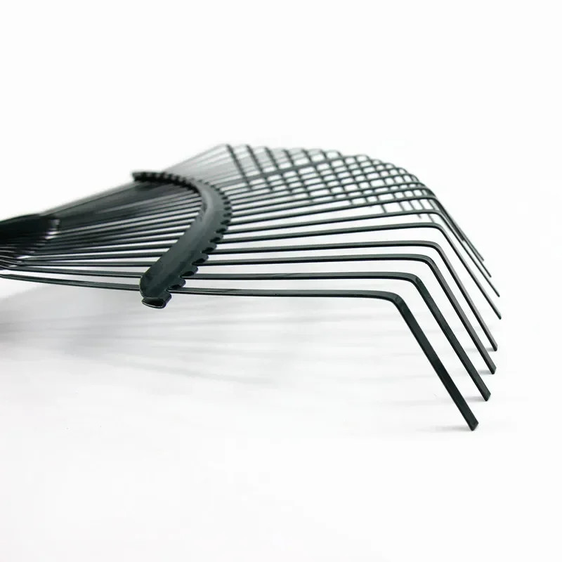 22 Teeth Heavy Duty Steel Metal Rake for Head High Carbon Steel Lawn Leaves