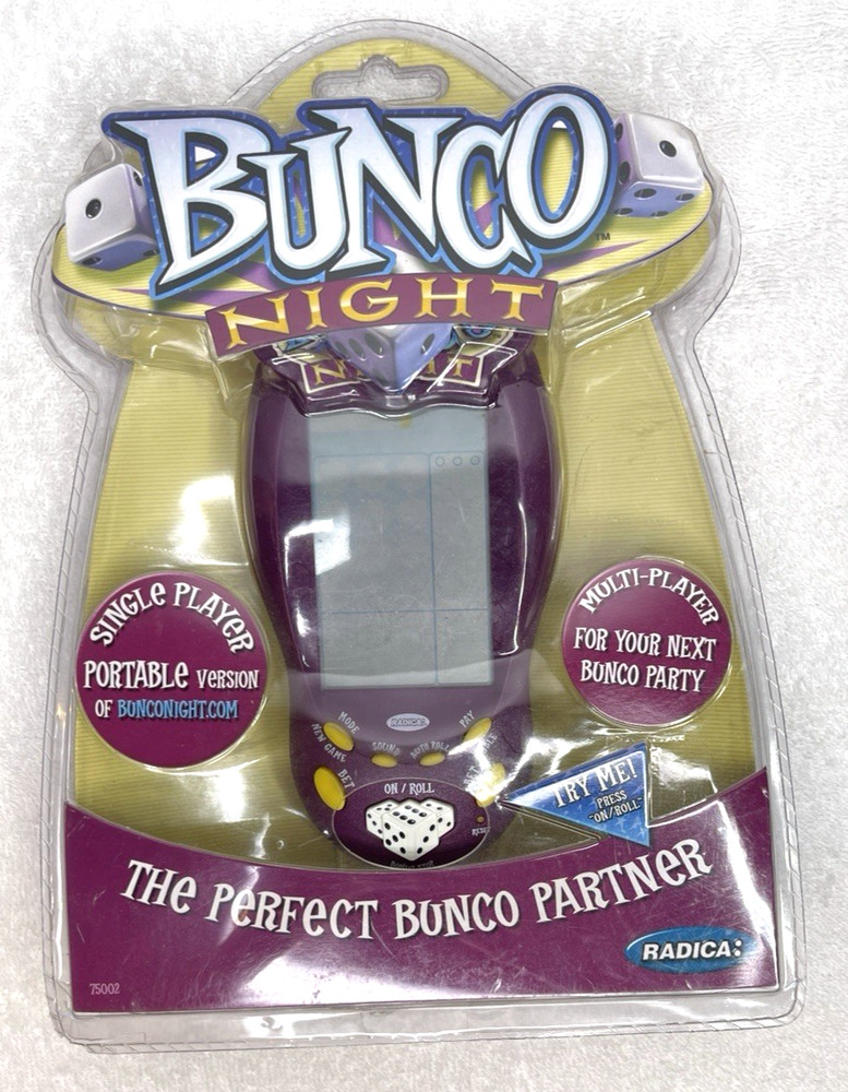 Bunco Night Handheld Electronic Game Single/Multi Player 2004