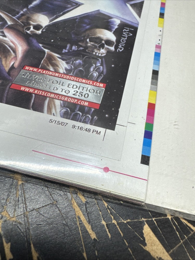 Kiss Legends Never Die 4k No.1 Comic Printers Proof Limited -250 Platinum