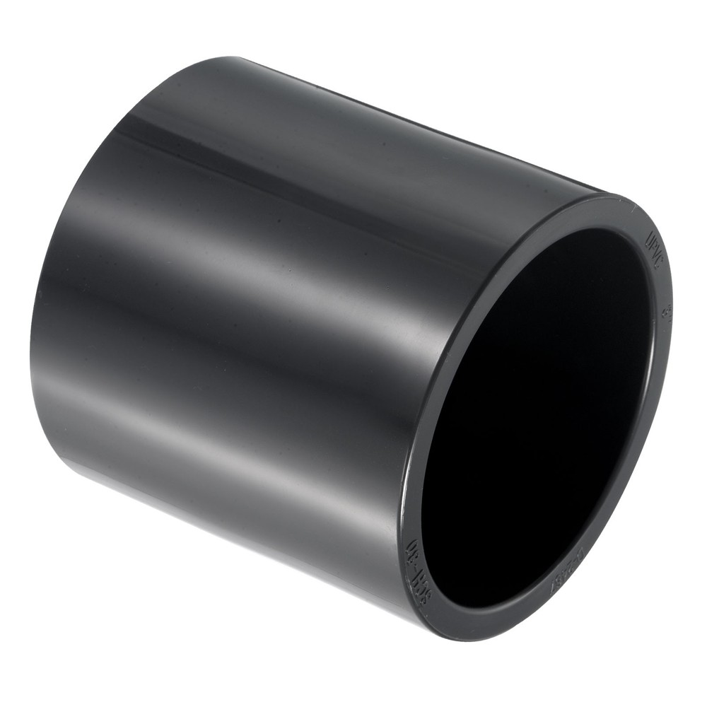 3" Socket SCH80 UPVC Pipe Fitting Straight Coupling Connector, Grey