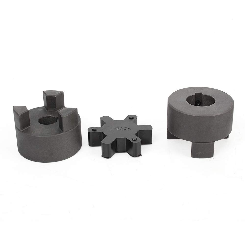Compact L075 Coupler Set with Rubber Spider - Enhanced Performance for Machinery