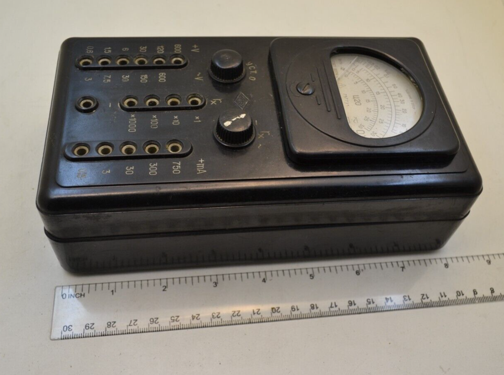 Vintage electrical measuring instrument from 1965