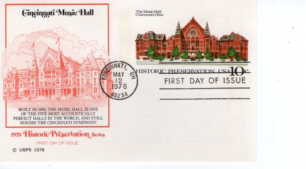 CINCINNATI MUSIC HALL  - 1978 - FW513