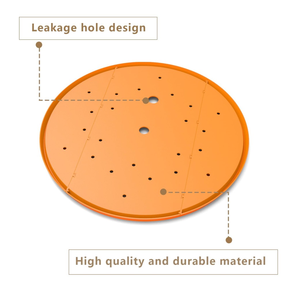 2Pcs Planter Inserts for Large Pots, 18" Round Plastic Planter Insert with Dr...
