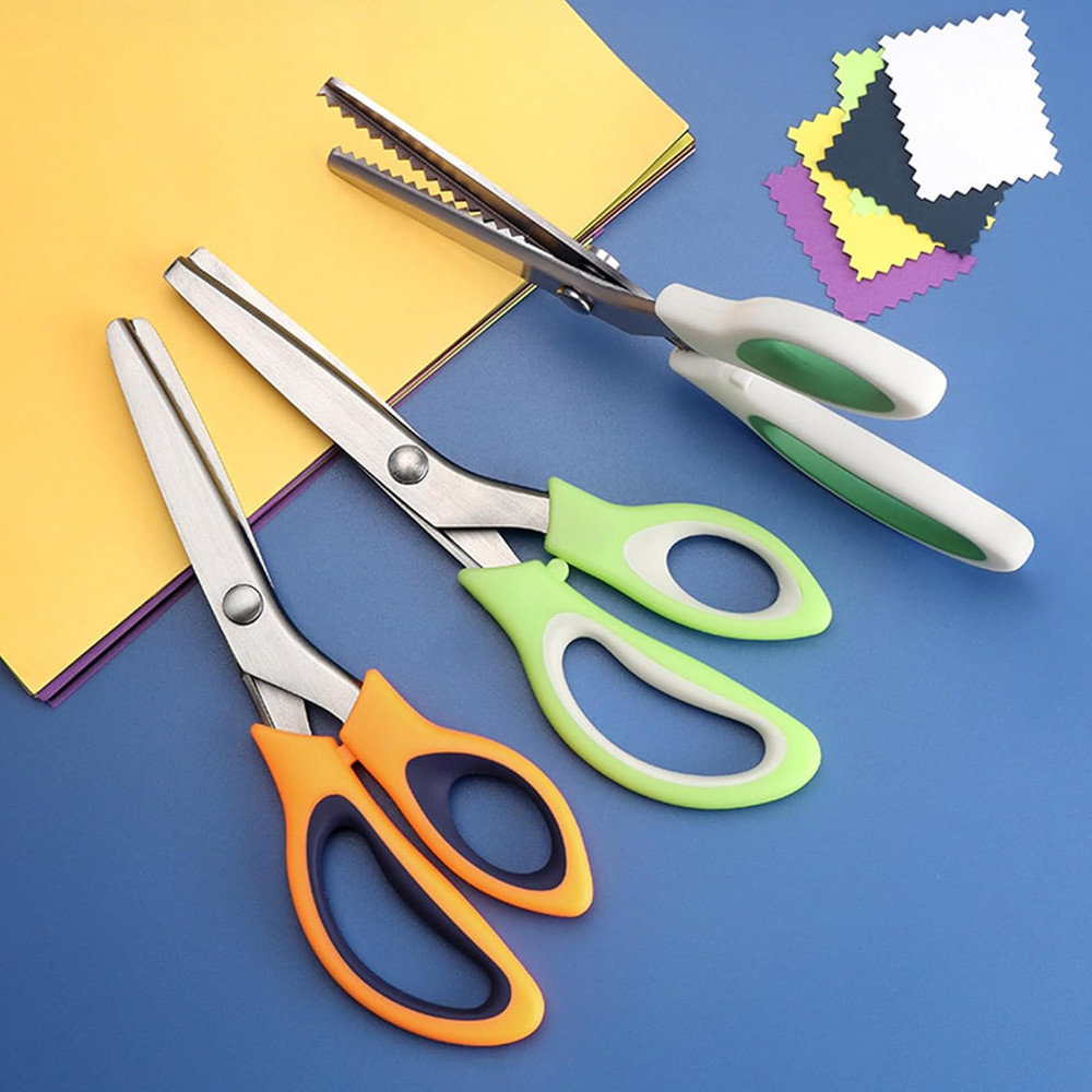 Pinking Shears for Fabric Cutting 9 Inch Zig Zag Scissors Professional Sewing