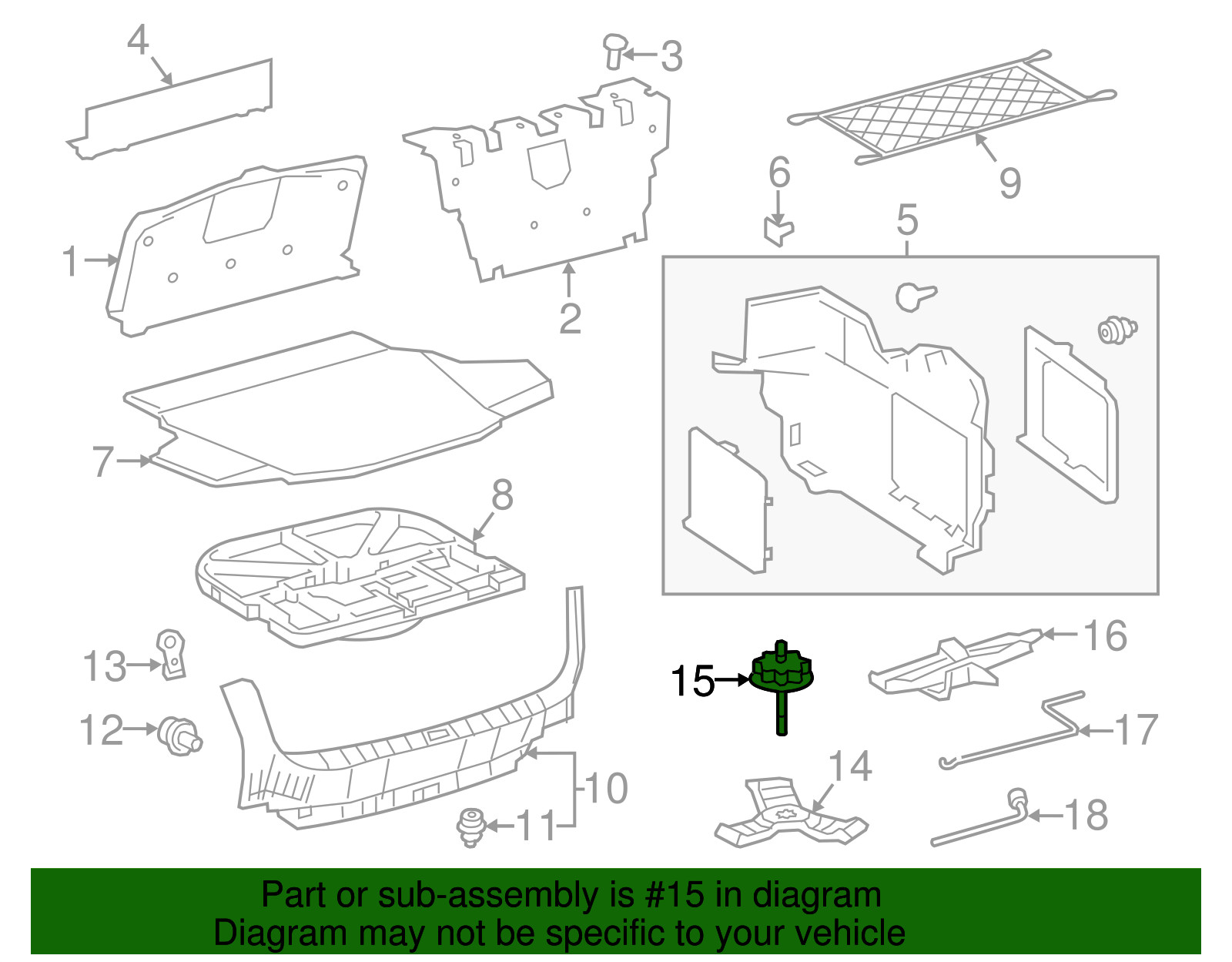 Genuine Toyota Spare Tire Hold Down Bolt Nut 51931-06130