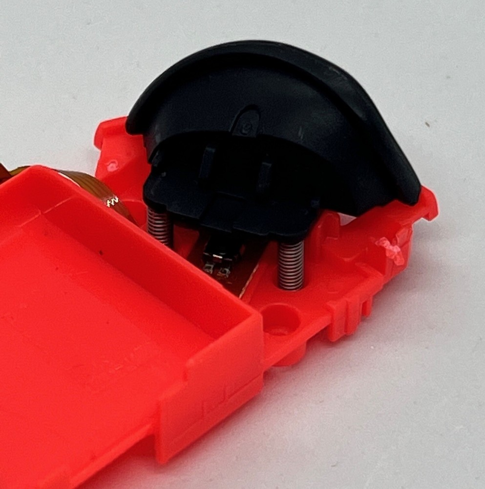 Nintendo Switch Right Joy-Con Mid-Frame Housing Shell Neon Red with Flex Cable